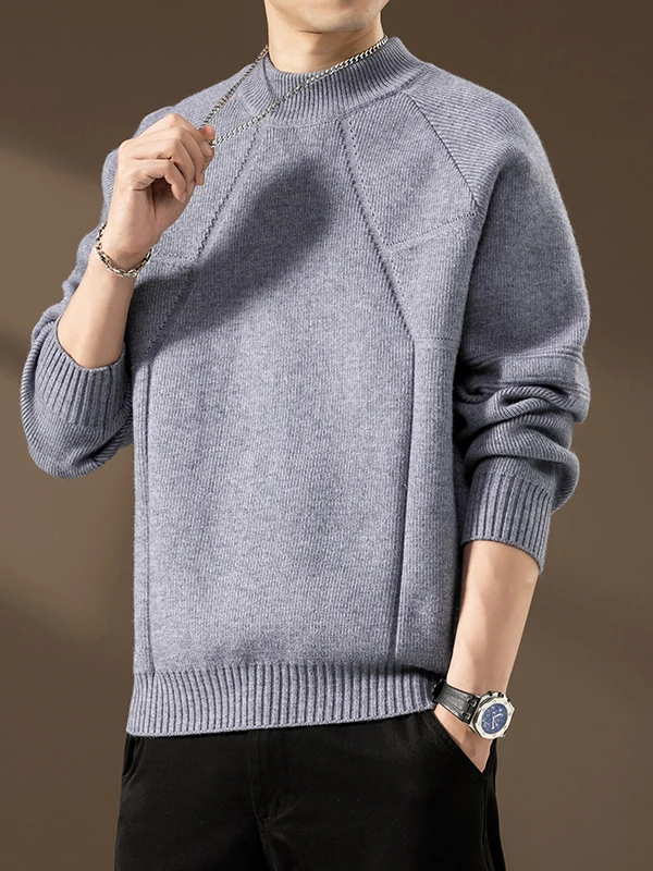 Мужской вязаный свитер с высоким воротником, осенне-зимняя новинка, простой базовый слой, однотонная универсальная верхняя одежда
Мужской вязаный свитер с высоким воротником, осенне-зимняя новинка, простой базовый слой, однотонная универсальная верхняя одежда