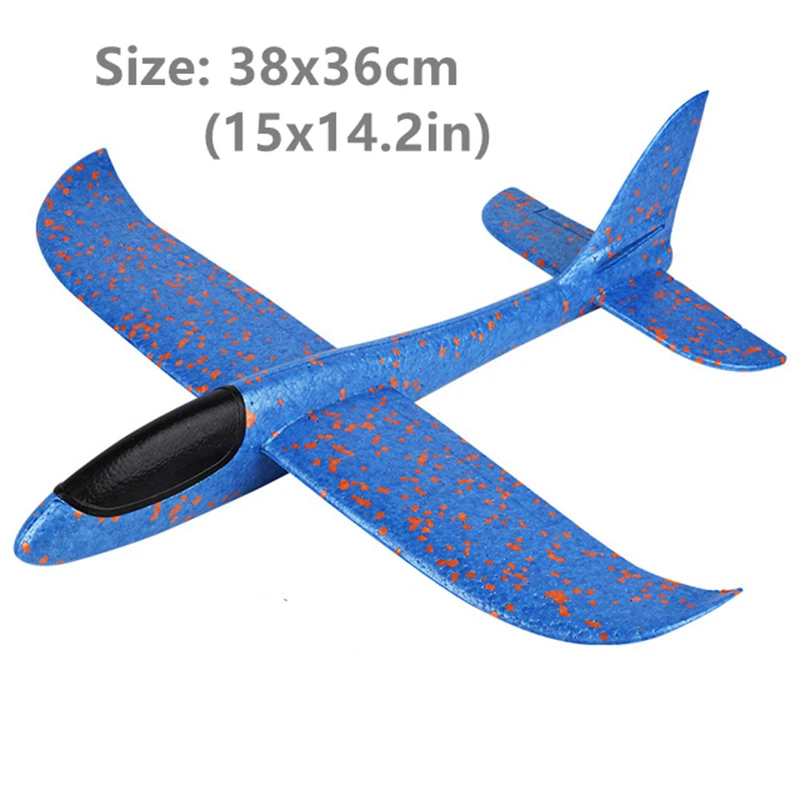 Outdoor Launch Kids Toys for Children Boys Gift 38CM Big Foam Plane Glider Hand Throw Airplane Light Inertial EPP Bubble Planes
Outdoor Launch Kids Toys for Children Boys Gift 38CM Big Foam Plane Glider Hand Throw Airplane Light Inertial EPP Bubble Planes