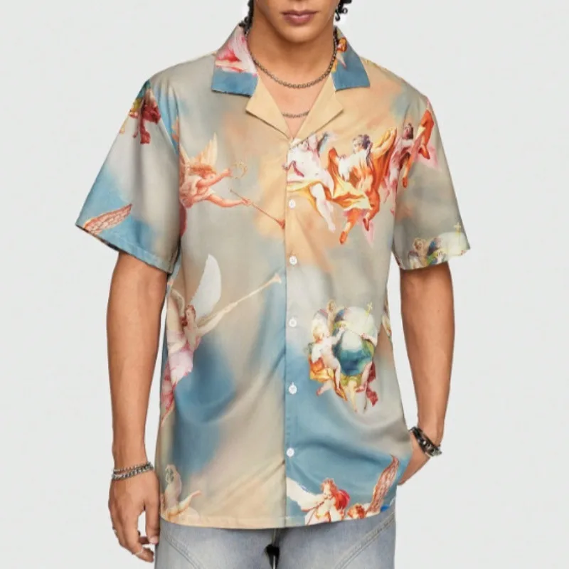 Fashion Spring Summer Casual Vintage Loose Men Versatile Beach Wear Shirt Outfit Button Printed Short Sleeve Holiday Hot Sale
Fashion Spring Summer Casual Vintage Loose Men Versatile Beach Wear Shirt Outfit Button Printed Short Sleeve Holiday Hot Sale