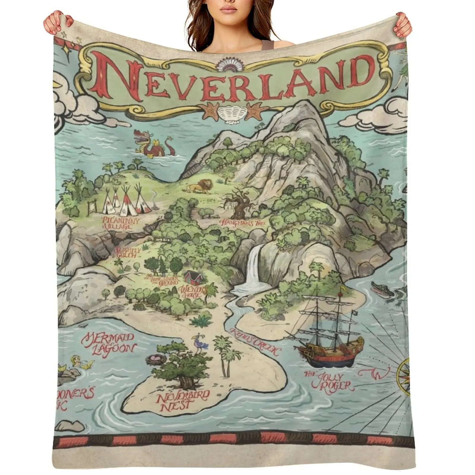 Neverland Map Throw Blanket Designers manga For Sofa Thin For Baby Blankets
Neverland Map Throw Blanket Designers manga For Sofa Thin For Baby Blankets
