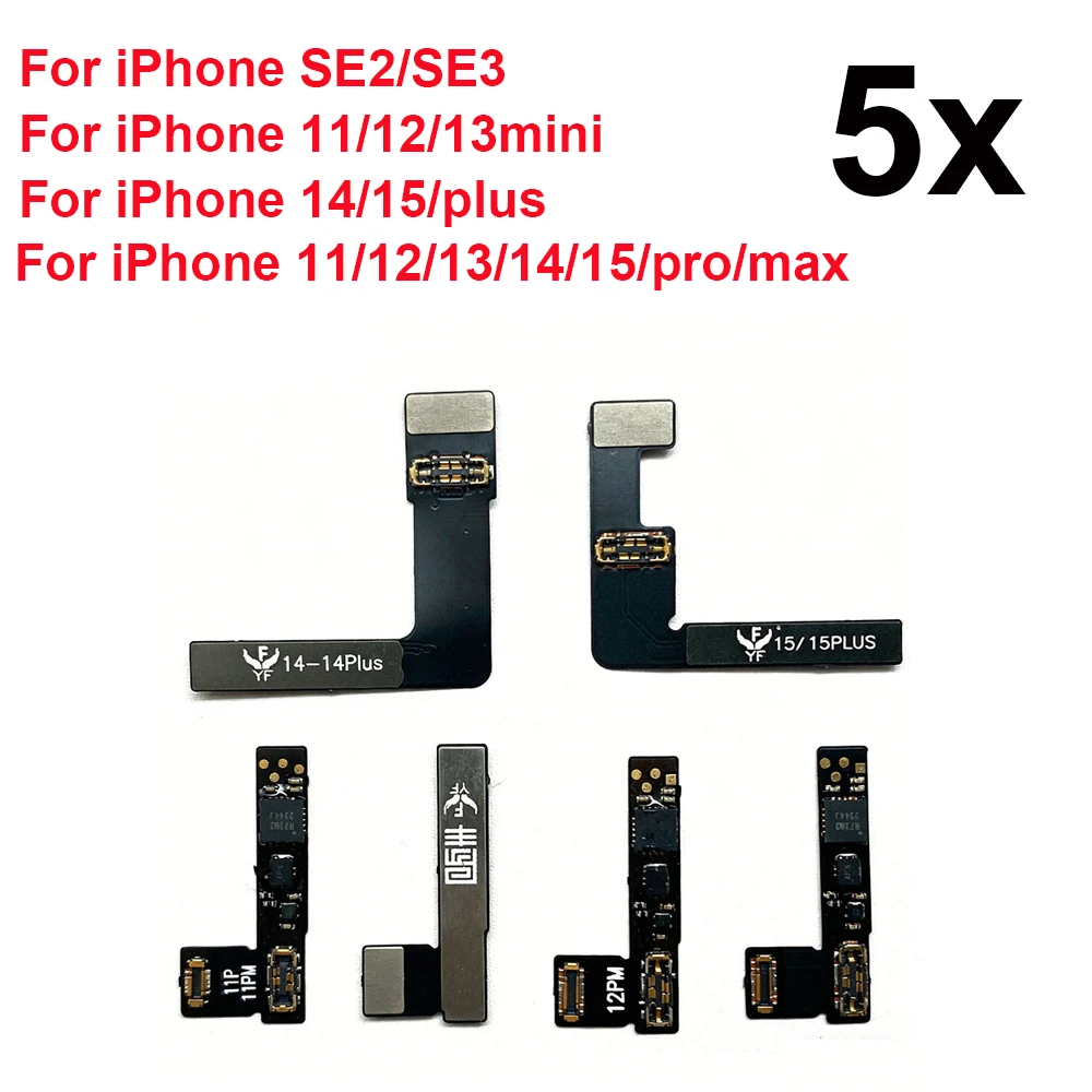 5pcs External Battery Diagnostic Flex Cable For iPhone 11 12 13 14 15 Pro Max Mini Battery Health Test Repair Parts
5pcs External Battery Diagnostic Flex Cable For iPhone 11 12 13 14 15 Pro Max Mini Battery Health Test Repair Parts