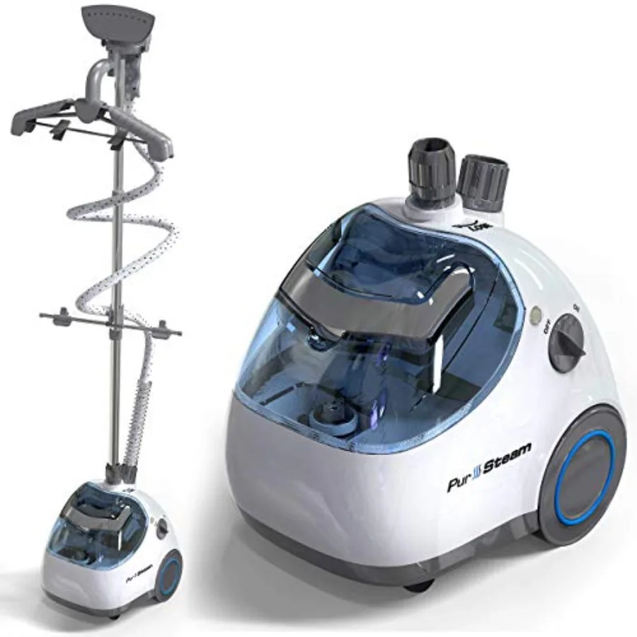 PurSteam Standing Garment Steamer for Clothes with Wheels Fabric Brush Ironing Board Steam Cleaner for Fabric Care Black
PurSteam Standing Garment Steamer for Clothes with Wheels Fabric Brush Ironing Board Steam Cleaner for Fabric Care Black