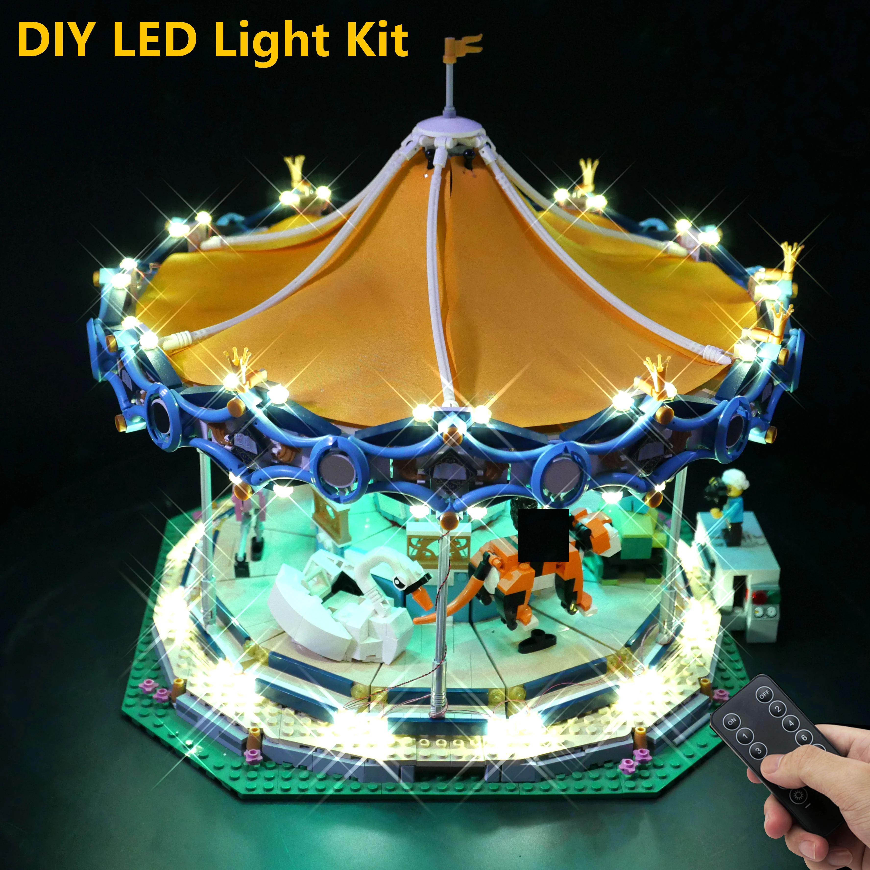 DIY LED Light Kit 10257 Carousel Creative Building Block Model Remote Control Lighting Accessories Lights Only
DIY LED Light Kit 10257 Carousel Creative Building Block Model Remote Control Lighting Accessories Lights Only