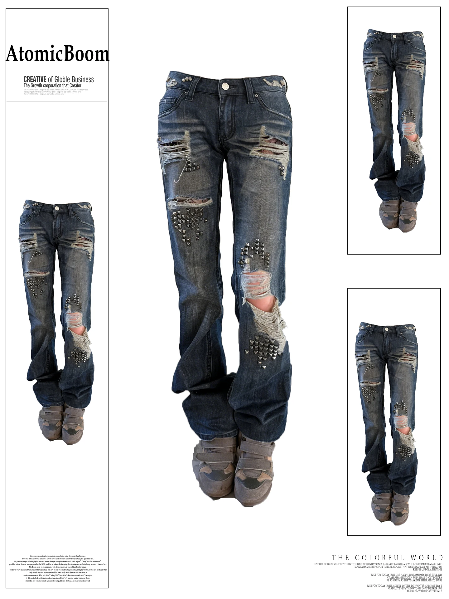 American Style Low Waist Bell Bottom Denim Jeans Women's Spring Summer New Street Sexy Girl Rivet Hole Micro Flare Jeans
American Style Low Waist Bell Bottom Denim Jeans Women's Spring Summer New Street Sexy Girl Rivet Hole Micro Flare Jeans