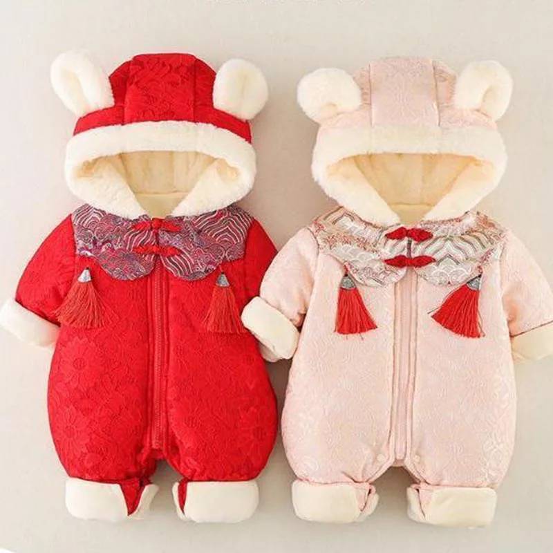 Winter Baby Long Sleeve clothes newborn boys girls warm thick one-piece Hooded clothes Romper For 0-1Y Jumpsuit
Winter Baby Long Sleeve clothes newborn boys girls warm thick one-piece Hooded clothes Romper For 0-1Y Jumpsuit