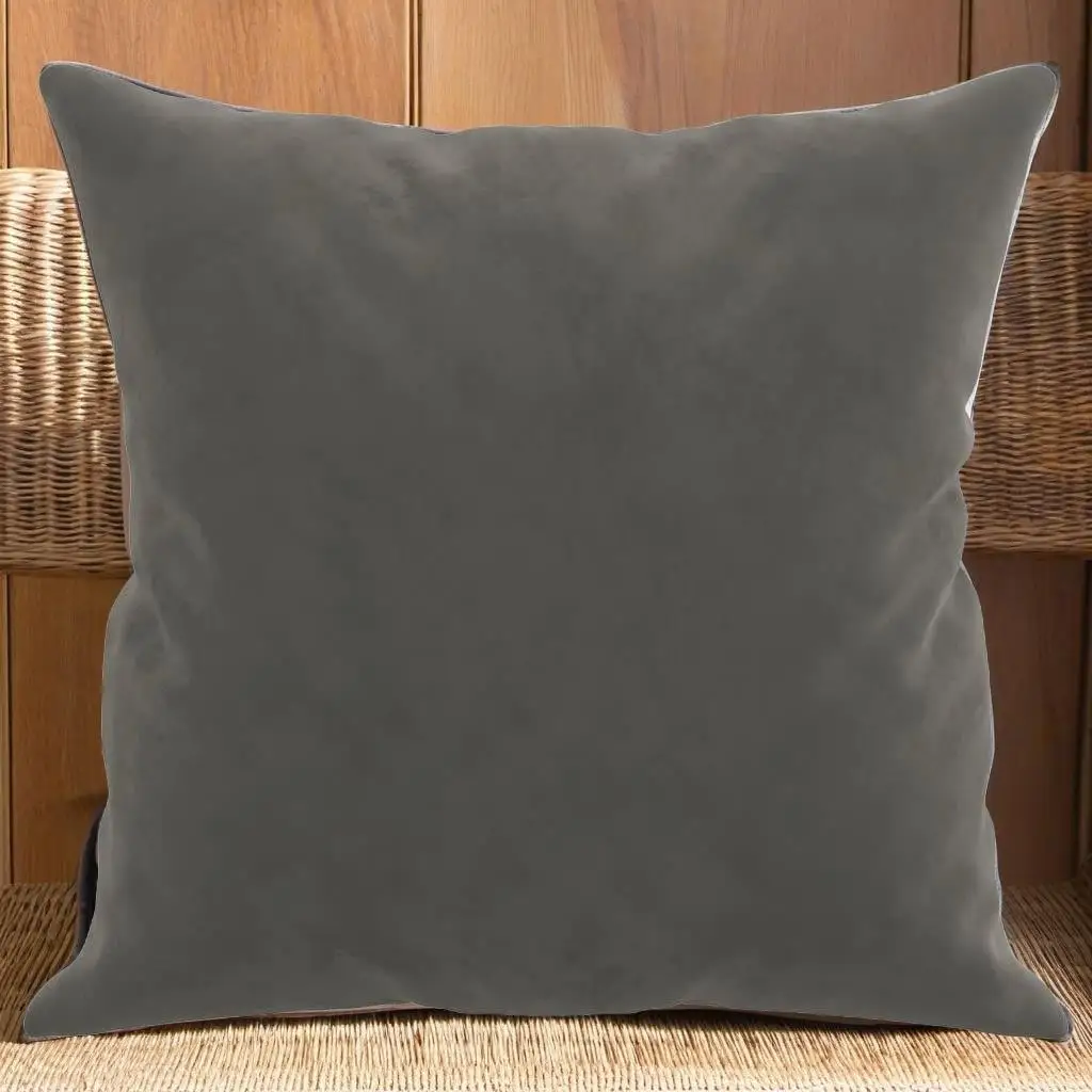 Set of 2 Dark Gray Velvet Throw Pillows 15.7x15.7 inches - Stylish Home Decor Cushion
Set of 2 Dark Gray Velvet Throw Pillows 15.7x15.7 inches - Stylish Home Decor Cushion