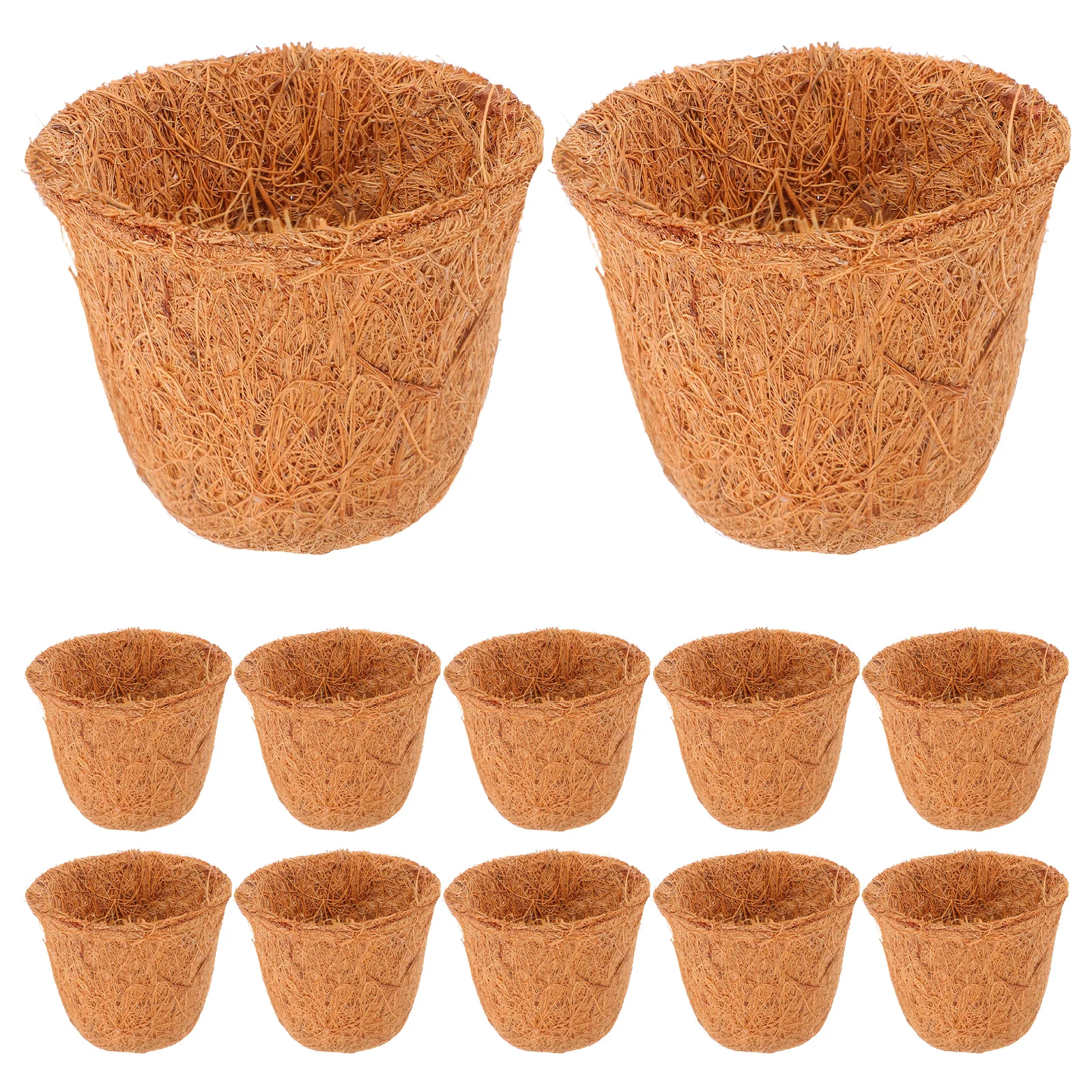 12 Pcs Coconut Palm Flower Pot Coir Plant Liner Creative Succulent Pots Flowerpot Container Fiber Basket Succulents Planter
12 Pcs Coconut Palm Flower Pot Coir Plant Liner Creative Succulent Pots Flowerpot Container Fiber Basket Succulents Planter
