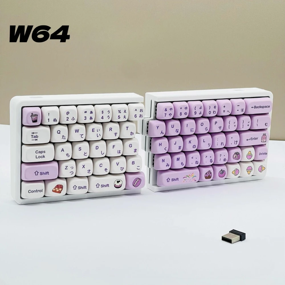 W64 Split Mechanical Keyboard 2.4G Wireless Hot-Swap Custom PLA Keycaps 64% Allocation Support VIAL Customization Split Keyboard
W64 Split Mechanical Keyboard 2.4G Wireless Hot-Swap Custom PLA Keycaps 64% Allocation Support VIAL Customization Split Keyboard