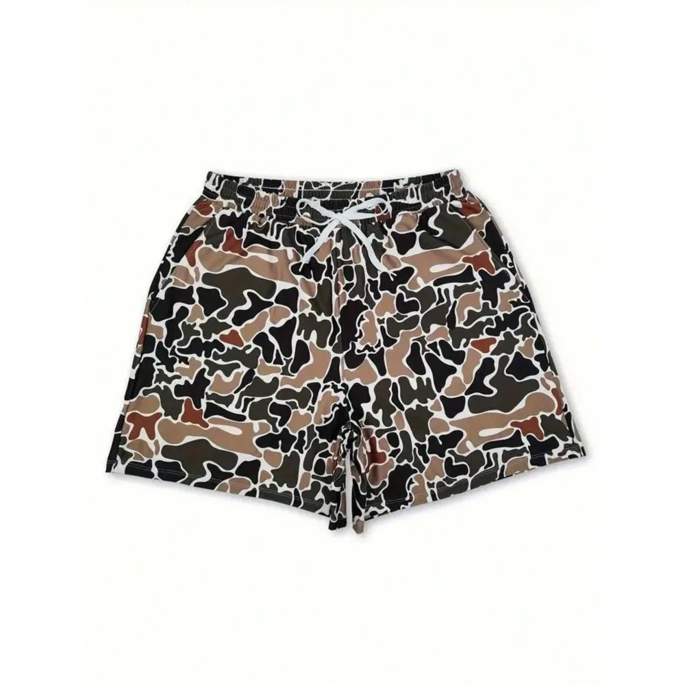 Men's Camouflage Print Swim Trunks - Quick-Drying Polyester With Adjustable Drawstring Waist, Suitable For Swimming Pools And Summer Outdoor Activities, Durable And Wear-Resistant Multifunctional Design, A Must-Have For Vacation
Men's Camouflage Print Swim Trunks - Quick-Drying Polyester With Adjustable Drawstring Waist, Suitable For Swimming Pools And Summer Outdoor Activities, Durable And Wear-Resistant Multifunctional Design, A Must-Have For Vacation
