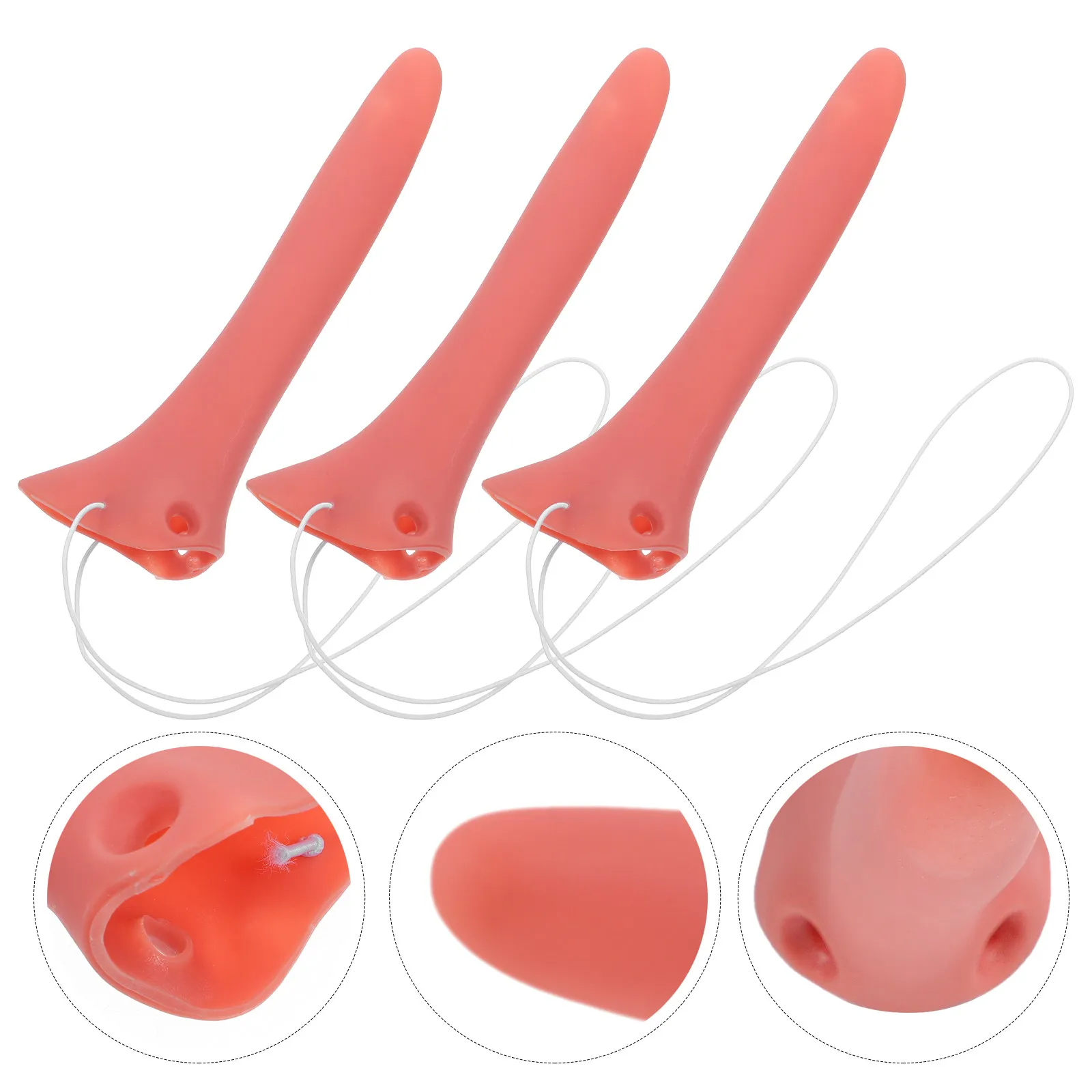 3Pcs Nose Cosplay Accessories Long Fake Nose Props Comfortable Elastic Band for Halloween Party Performance Reusable Dress Up
3Pcs Nose Cosplay Accessories Long Fake Nose Props Comfortable Elastic Band for Halloween Party Performance Reusable Dress Up