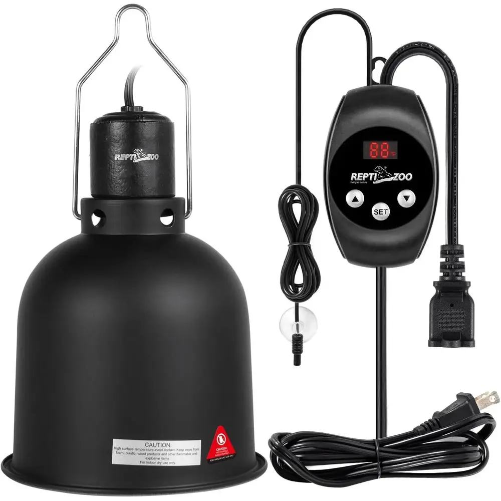 Reptile Light ixture Dimming tat Combo Pack, 5.5 Inch Deep Dome Lamp ixture Max 100W, Reptile tat Temperature Controller or Rept
Reptile Light ixture Dimming tat Combo Pack, 5.5 Inch Deep Dome Lamp ixture Max 100W, Reptile tat Temperature Controller or Rept