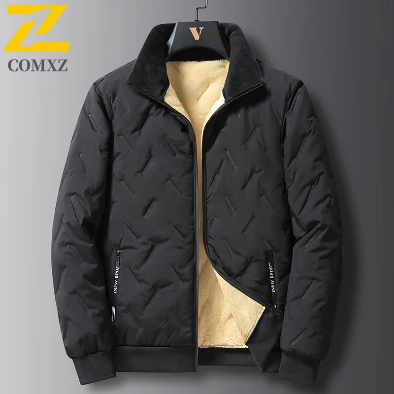 COMXZ 2025 Autumn Winter Sherpa Stand Collar Cotton Jacket Mens High Quality Thick Warm Fashion Coat Casual waterproof Outwear
COMXZ 2025 Autumn Winter Sherpa Stand Collar Cotton Jacket Mens High Quality Thick Warm Fashion Coat Casual waterproof Outwear