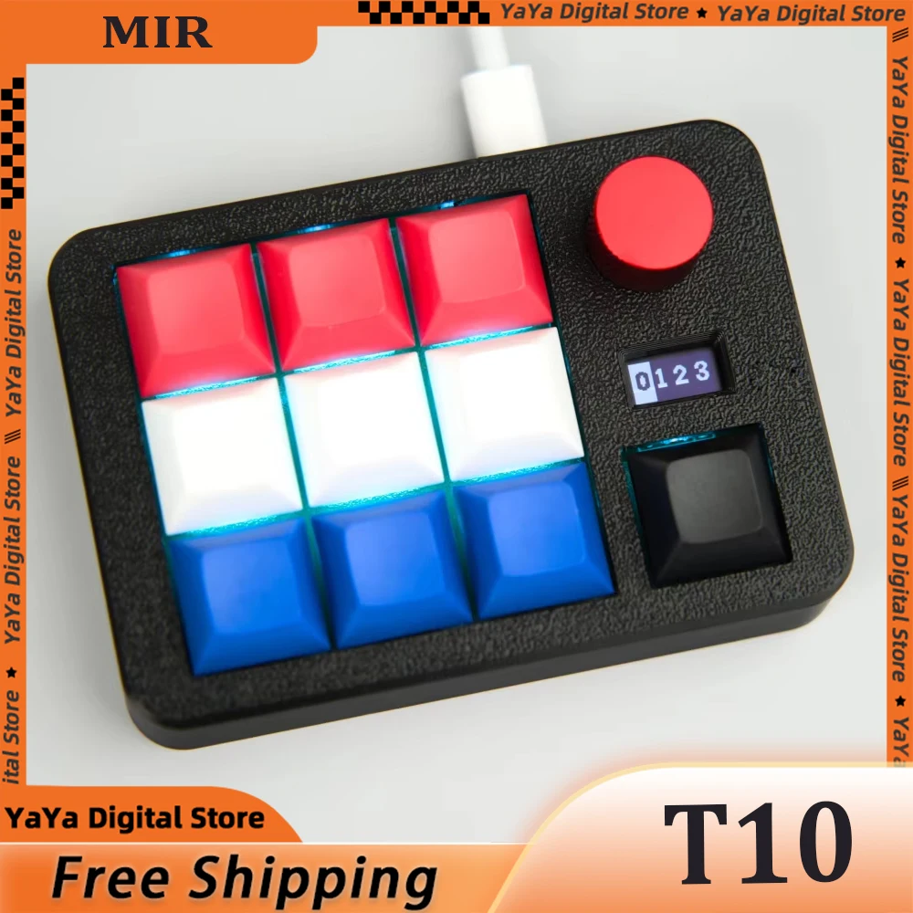 Mir T10 + 2 цифровая проводная мини-клавиатура Oled-экран, пользовательская клавиатура, макросорубка, клавиатура RGB PBT, колпачки для клавиш, офисная клавиатура с горячей заменой
Mir T10 + 2 цифровая проводная мини-клавиатура Oled-экран, пользовательская клавиатура, макросорубка, клавиатура RGB PBT, колпачки для клавиш, офисная клавиатура с горячей заменой