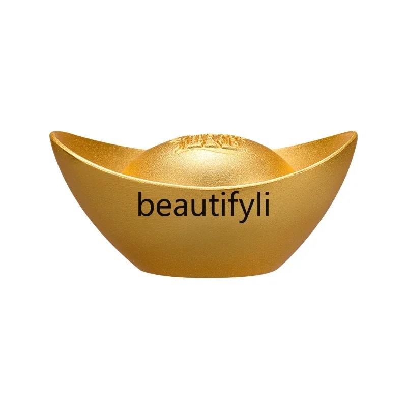 Brass gold ingot ornament all copper gilt solid opening housewarming wedding gift business gift customization
Brass gold ingot ornament all copper gilt solid opening housewarming wedding gift business gift customization