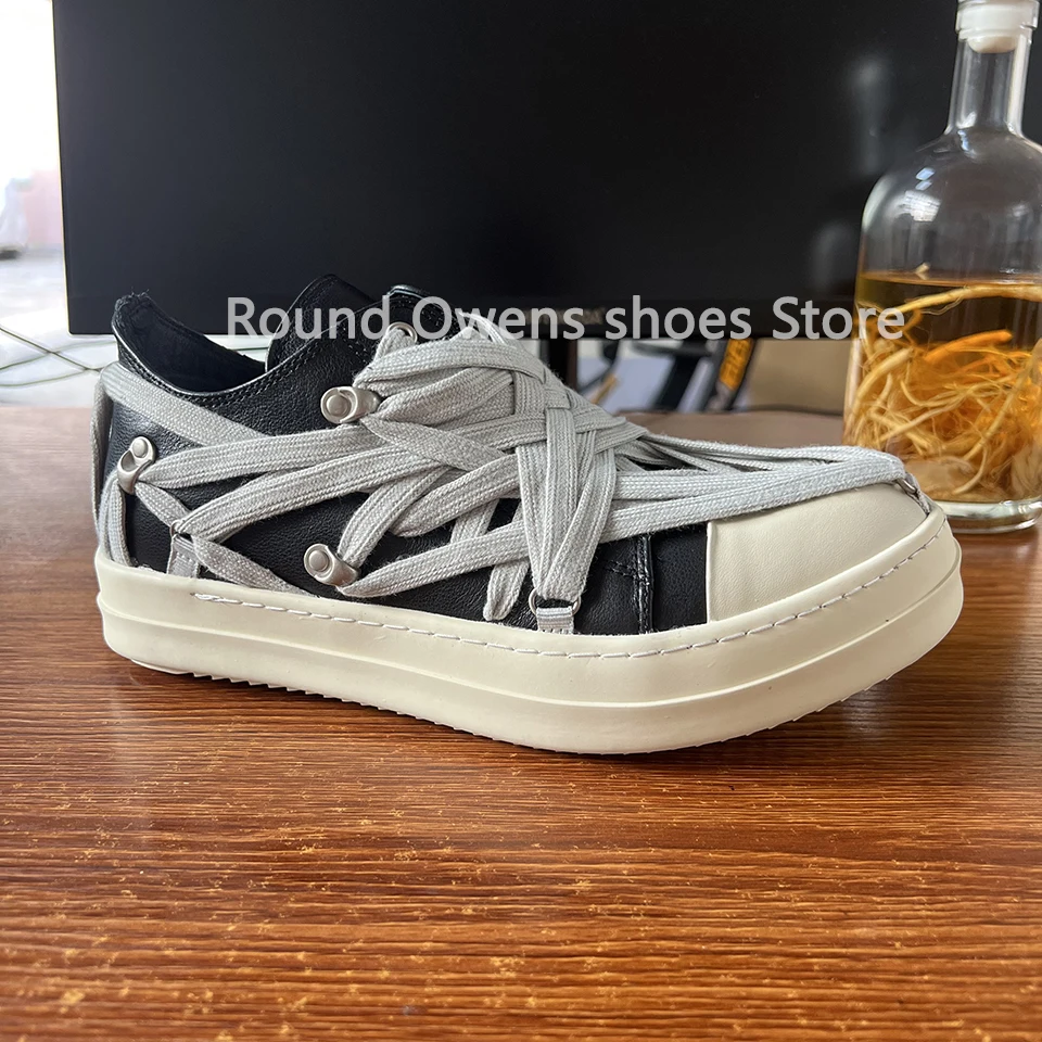 26SS Genuine Leather Casual Shoes Men Low Top Vintage Designer Flat Extreme Strappy Lace Up Ro Women Luxury Streetwear Sneakers
26SS Genuine Leather Casual Shoes Men Low Top Vintage Designer Flat Extreme Strappy Lace Up Ro Women Luxury Streetwear Sneakers