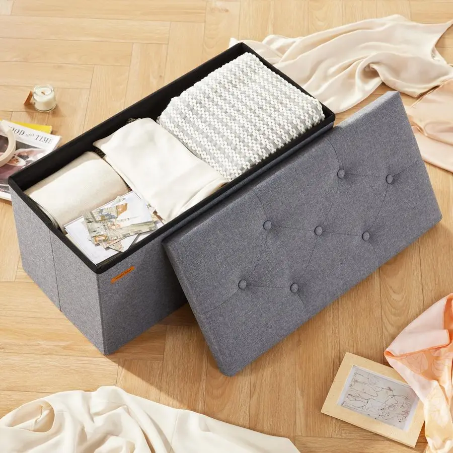 Пуфик-банкетка для хранения вещей, 30 дюймов, с пуговичной обивкой, табурет-пуфик с отсеком для хранения для гостиной, спальни, прихожей, Loa
Пуфик-банкетка для хранения вещей, 30 дюймов, с пуговичной обивкой, табурет-пуфик с отсеком для хранения для гостиной, спальни, прихожей, Loa