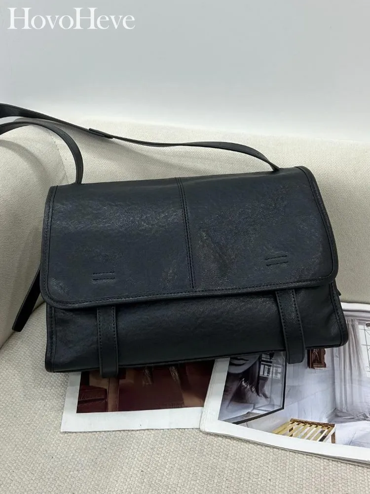 Women Vintage Cowskin Genuine Leather Single Shoulder Bag Flap Pocket Hasp Crossbody Bag Office Designer Ladies Fashion Casual
Women Vintage Cowskin Genuine Leather Single Shoulder Bag Flap Pocket Hasp Crossbody Bag Office Designer Ladies Fashion Casual