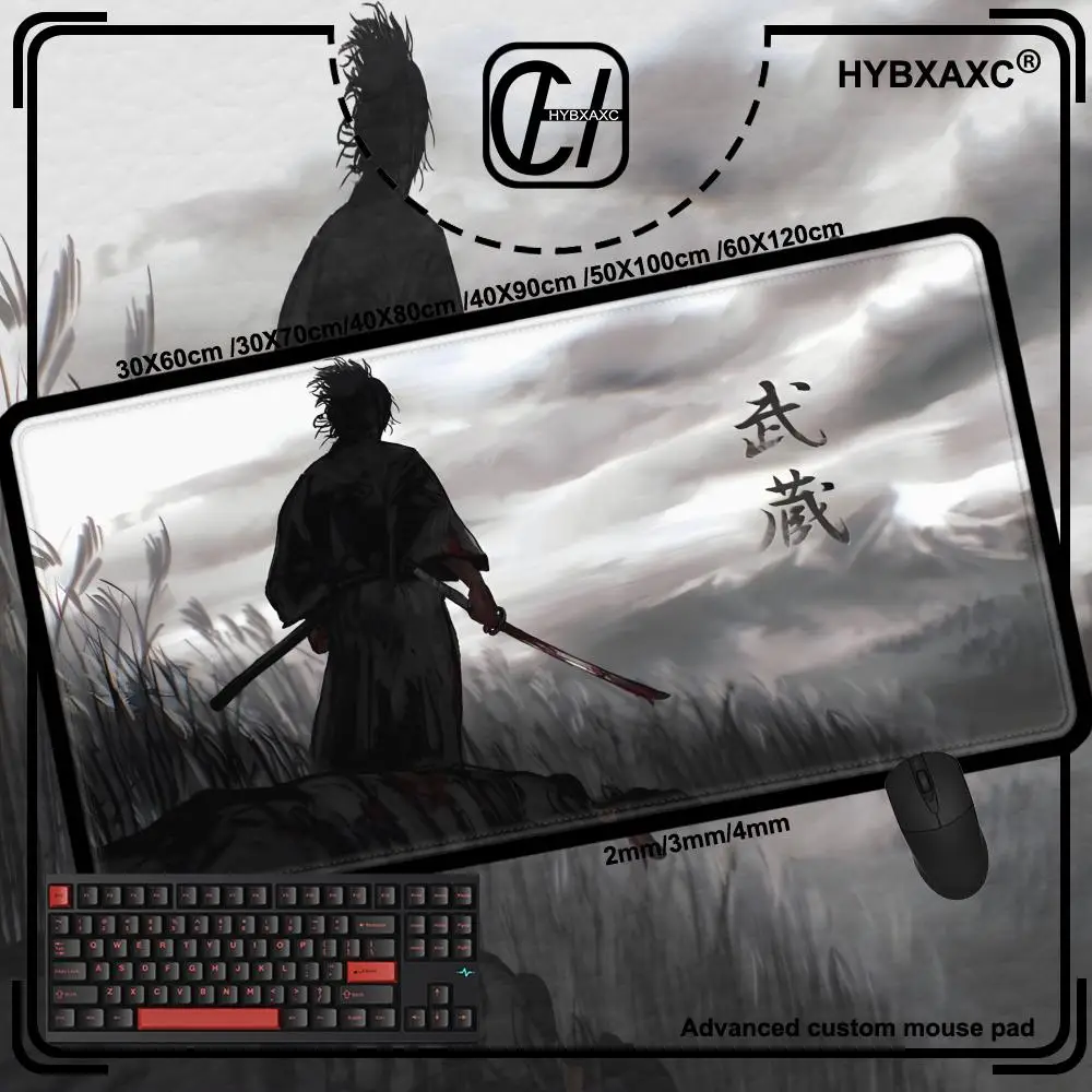 Mouse pad large ink painting black desk pad samurai non-slip rubber white game mouse mat laptop carpet gaming mousepads HYBXAXC
Mouse pad large ink painting black desk pad samurai non-slip rubber white game mouse mat laptop carpet gaming mousepads HYBXAXC
