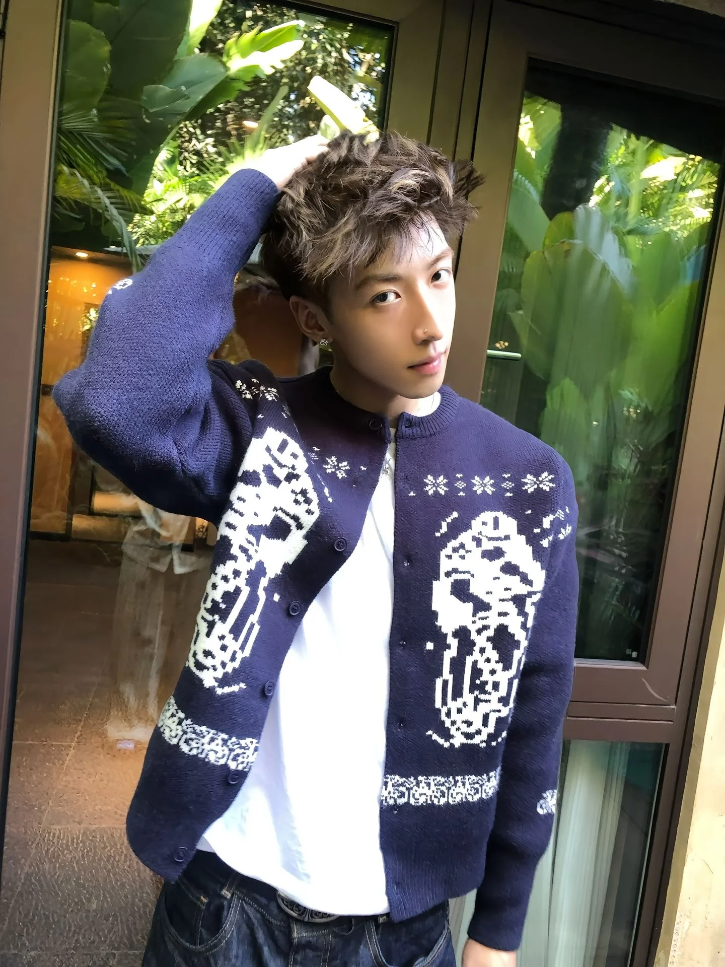 Мужской вязаный кардиган Zhanxuan Fair Isle, осенне-зимний, в американском стиле, синий, свободного кроя, шерстяное пальто-жакет
Мужской вязаный кардиган Zhanxuan Fair Isle, осенне-зимний, в американском стиле, синий, свободного кроя, шерстяное пальто-жакет