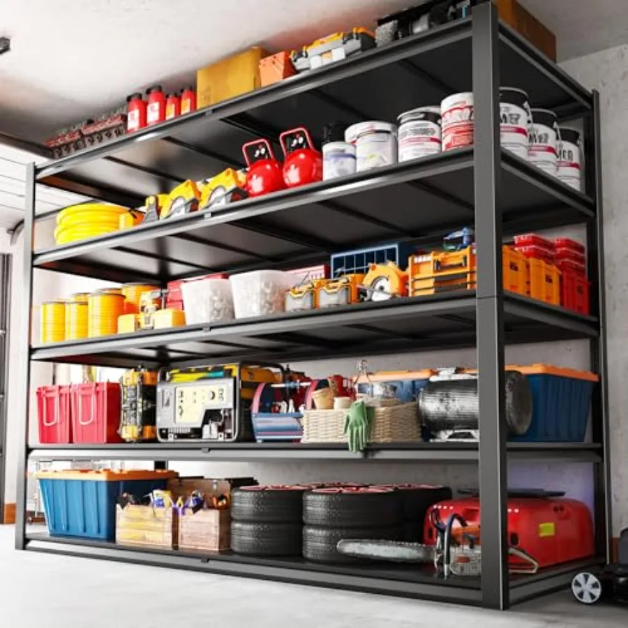 78 H Heavy Duty Metal Shelving Unit with 5 Tiers for Basement or Garage Storage Adjustable Load Capacity up to 3000 LBS 55 W x
78 H Heavy Duty Metal Shelving Unit with 5 Tiers for Basement or Garage Storage Adjustable Load Capacity up to 3000 LBS 55 W x