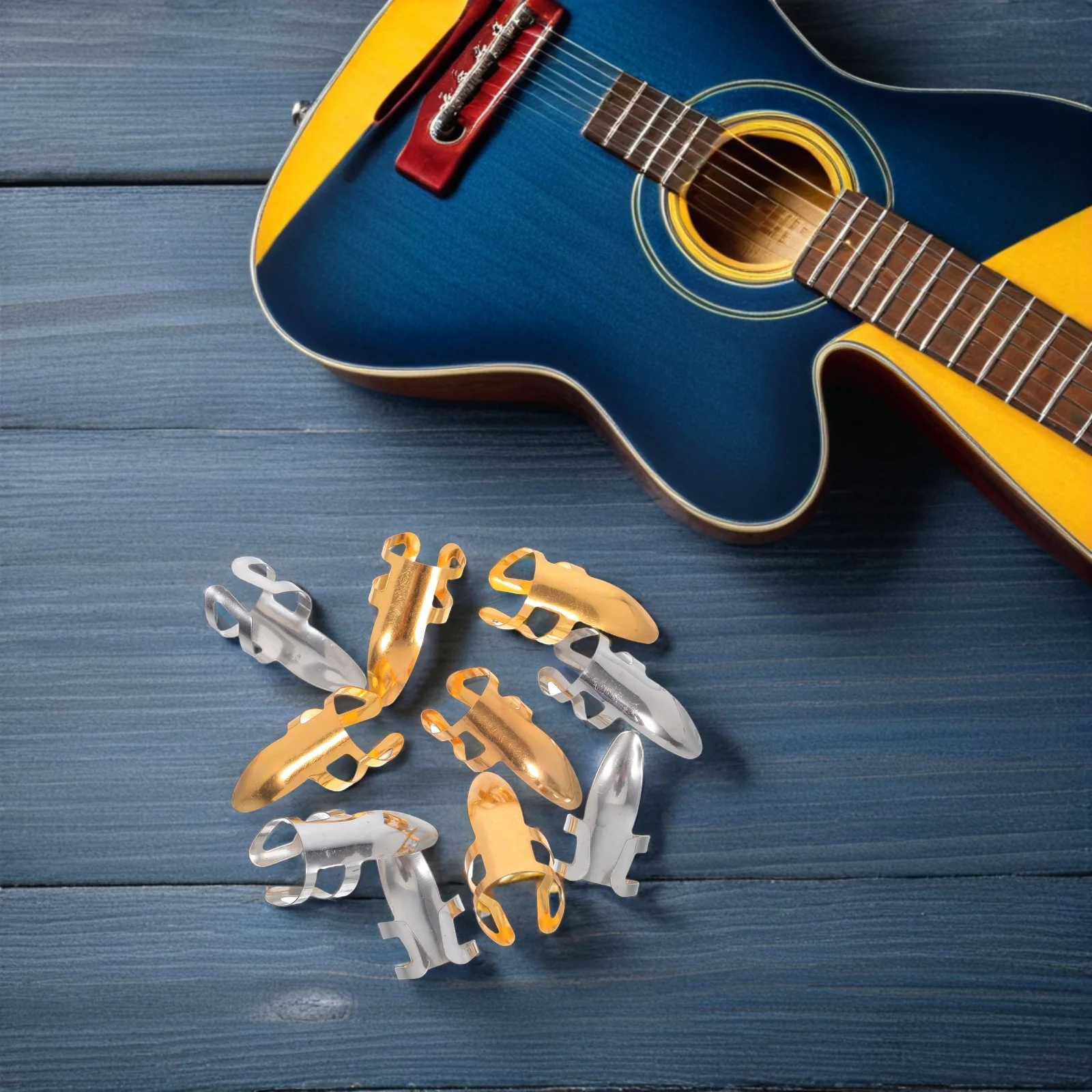 10Pcs Finger Guitar Picks Adjustable Stainless Steel Thumb Picks Guitar Accessories Acoustic Electric Bass Banjo
10Pcs Finger Guitar Picks Adjustable Stainless Steel Thumb Picks Guitar Accessories Acoustic Electric Bass Banjo