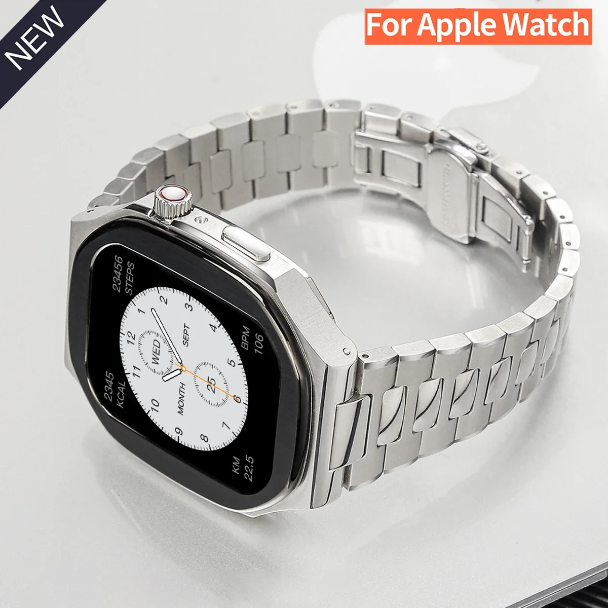 Luxury Mod Kit for Apple Watch Band S10 46mm Modification Kit Stainless Steel Strap Frame Accessories for Iwatch Series 10 46mm
Luxury Mod Kit for Apple Watch Band S10 46mm Modification Kit Stainless Steel Strap Frame Accessories for Iwatch Series 10 46mm