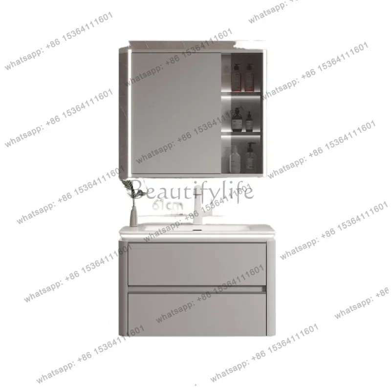 Solid wood multi-layer bathroom cabinet combined bathroom washbasin integrated washing ceramic washbasin smart mirror cabinet
Solid wood multi-layer bathroom cabinet combined bathroom washbasin integrated washing ceramic washbasin smart mirror cabinet
