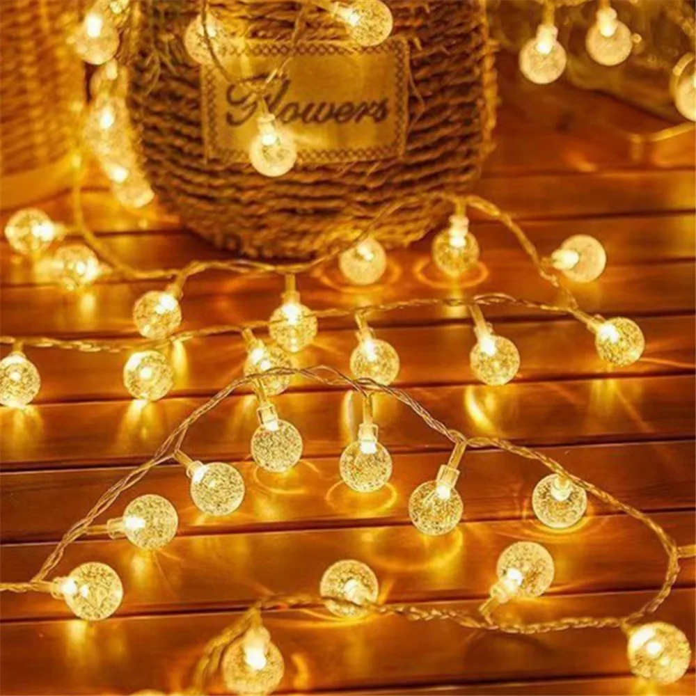 Battery Power Christmas Crystal Ball String Light Romantic Bubble Ball Fairy Light Indoor Party Wedding Birthday Home Decoration
Battery Power Christmas Crystal Ball String Light Romantic Bubble Ball Fairy Light Indoor Party Wedding Birthday Home Decoration