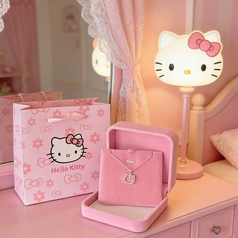 Sanrio Hello Kitty Necklace female Kawaii Clavicle Chain Women Simple White Elegant Jewelry Fashion Necklaces Friend Couple Gift
Sanrio Hello Kitty Necklace female Kawaii Clavicle Chain Women Simple White Elegant Jewelry Fashion Necklaces Friend Couple Gift