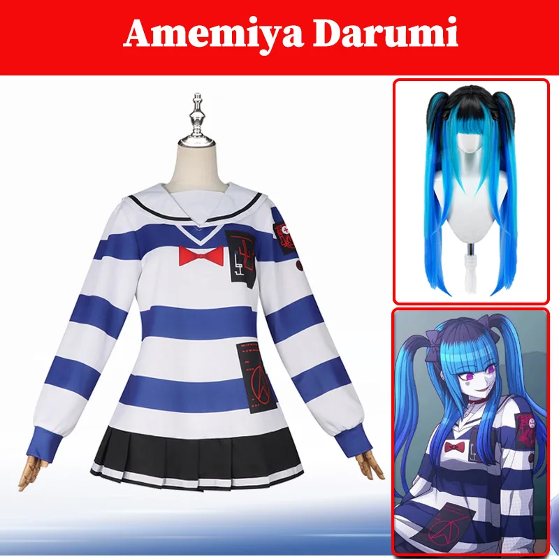 Anime Game Hundred Line Amemiya Darumi Cosplay Costume Wigs Set Women Disguise Fantasia Clothing Halloween Party Role Suits
Anime Game Hundred Line Amemiya Darumi Cosplay Costume Wigs Set Women Disguise Fantasia Clothing Halloween Party Role Suits