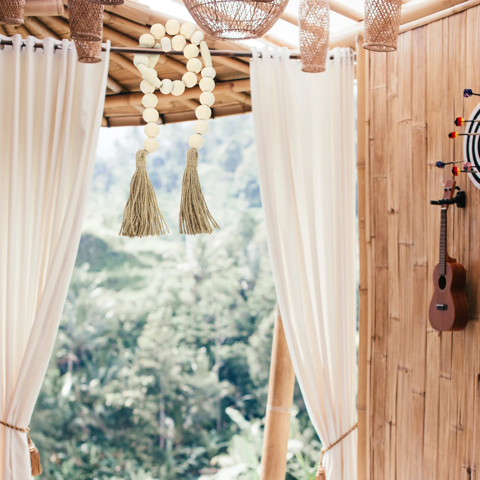 Wooden Bead Tassel 90cm Decorative Hanging Beads String Pendants Rustic Beaded Home Hanging naments Wall Door Porch Garden
Wooden Bead Tassel 90cm Decorative Hanging Beads String Pendants Rustic Beaded Home Hanging naments Wall Door Porch Garden