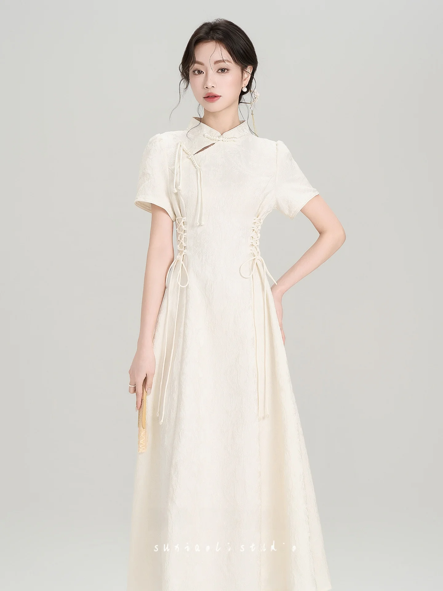 New Summer Women's Short Sleeve Dress Xing Color High Waist A-Line Midi Dress Soft Medium Elasticity Zipper Closure
New Summer Women's Short Sleeve Dress Xing Color High Waist A-Line Midi Dress Soft Medium Elasticity Zipper Closure