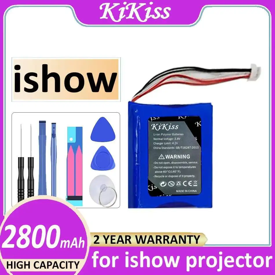 Аккумулятор для проектора емкостью 2800 мАч, подходящий для надежного источника питания Ishow
Аккумулятор для проектора емкостью 2800 мАч, подходящий для надежного источника питания Ishow