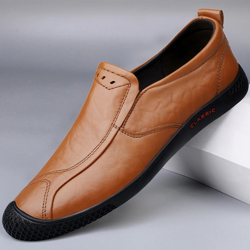 Men's Brand casual shoes slip on fashion Leather Loafers business Men dress shoes Gentleman's party shoes for men moccasins
Men's Brand casual shoes slip on fashion Leather Loafers business Men dress shoes Gentleman's party shoes for men moccasins