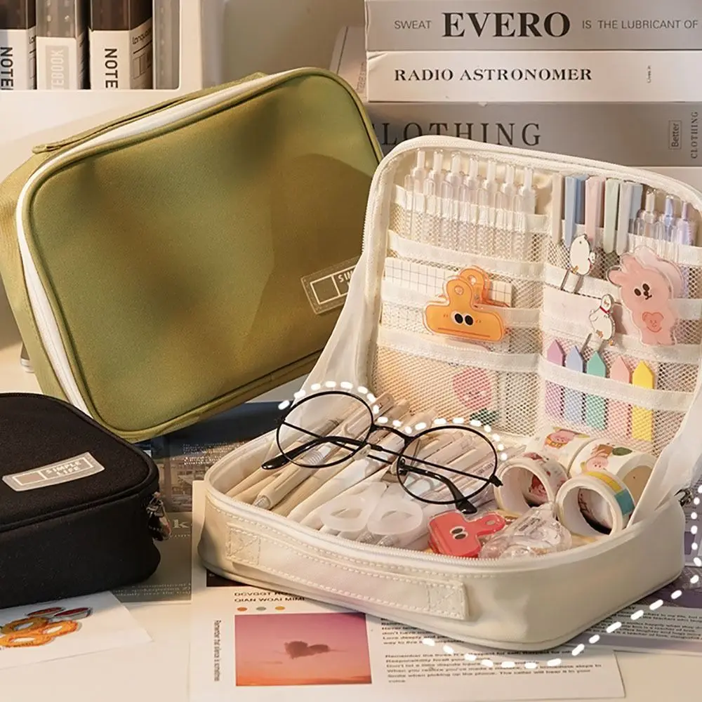 High Quality Large-capacity Stationery Storage Bag Multi-function Portable Pen Bag Pencil Case
High Quality Large-capacity Stationery Storage Bag Multi-function Portable Pen Bag Pencil Case