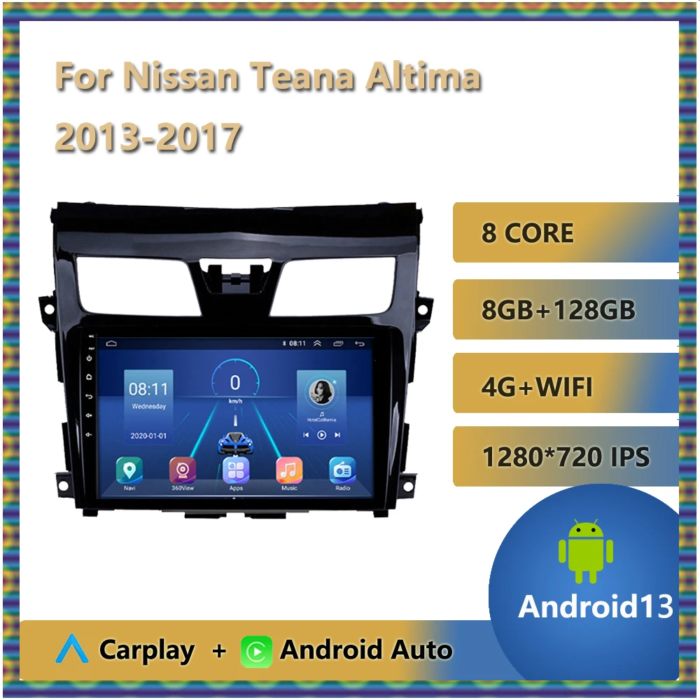 Автомобильное радио для Nissan Teana Altima 2013-2017 мультимедийный видеоплеер BT Carplay 10,1-дюймовый IPS сенсорный экран Android 13 8-ядерный WIFI FM
Автомобильное радио для Nissan Teana Altima 2013-2017 мультимедийный видеоплеер BT Carplay 10,1-дюймовый IPS сенсорный экран Android 13 8-ядерный WIFI FM