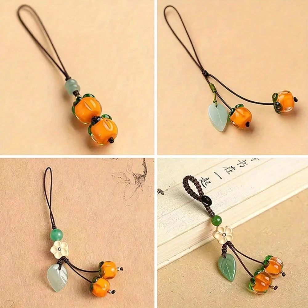 Persimmon Ruyi Glass Persimmon Keychain Phone Chain Pendant Persimmon Leaf Car Accessories
Persimmon Ruyi Glass Persimmon Keychain Phone Chain Pendant Persimmon Leaf Car Accessories