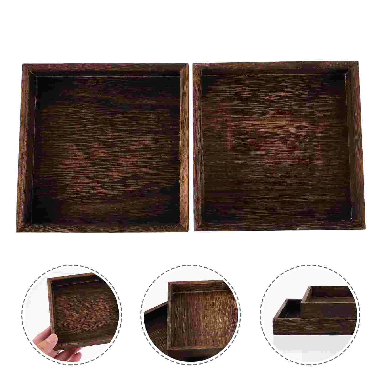 2 Pcs Counter Distressed Solid Wood Pallet Bracelets Jewelry Storage Tray Trinket
2 Pcs Counter Distressed Solid Wood Pallet Bracelets Jewelry Storage Tray Trinket