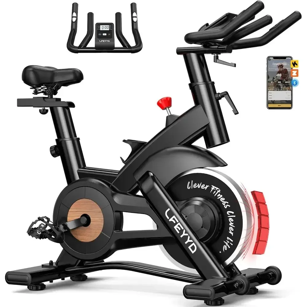High-Capacity Magnetic Stationary Bike with App and Heart Rate Monitor for Home Cardio Workouts
High-Capacity Magnetic Stationary Bike with App and Heart Rate Monitor for Home Cardio Workouts