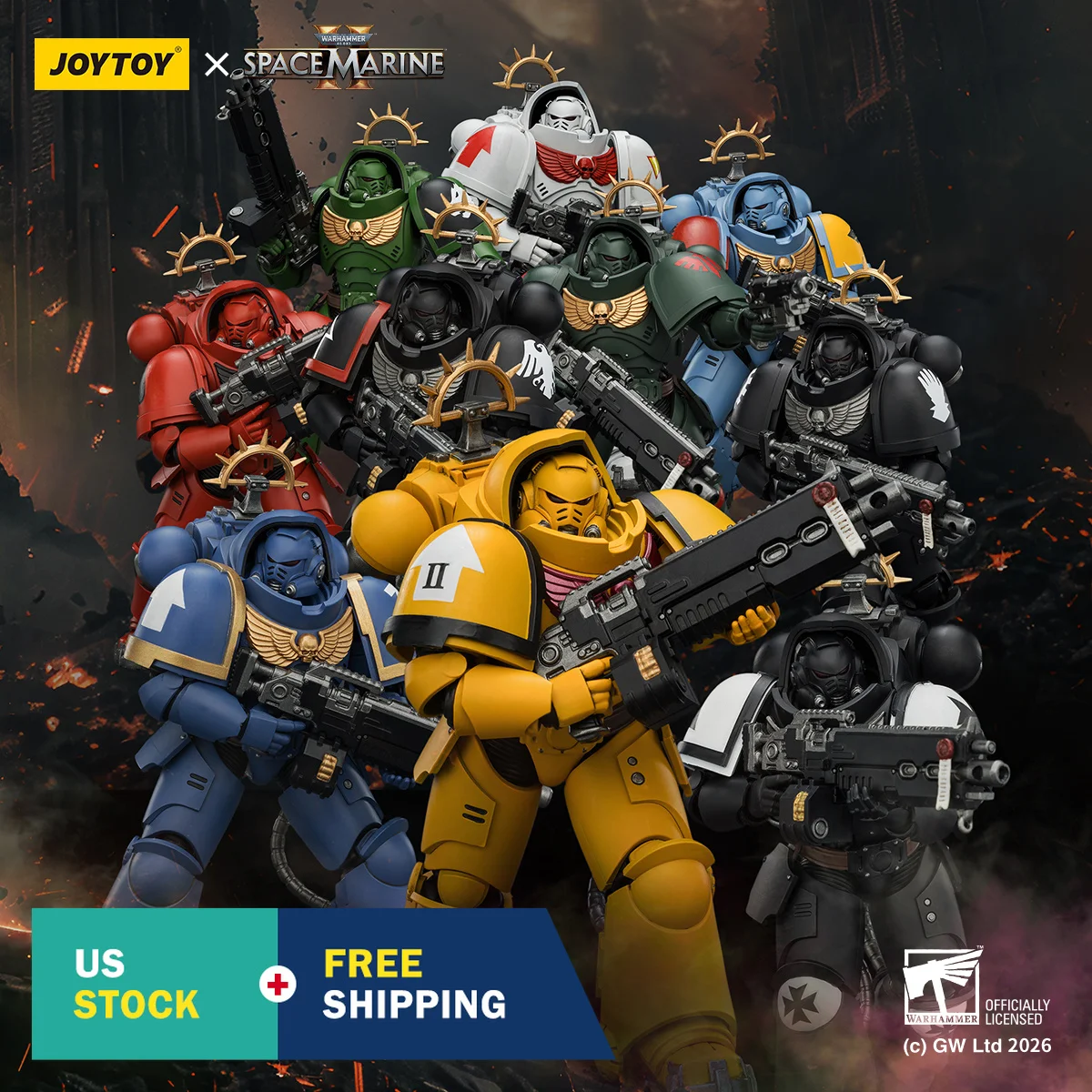HIPLAY JOYTOY Warhammer 40,000 Space Marine 2 Ultramarines Heavy Intercessor with Heavy Bolt Rifle and Bolt Pistol Game Edition 1/18 Scale Action Figure
HIPLAY JOYTOY Warhammer 40,000 Space Marine 2 Ultramarines Heavy Intercessor with Heavy Bolt Rifle and Bolt Pistol Game Edition 1/18 Scale Action Figure