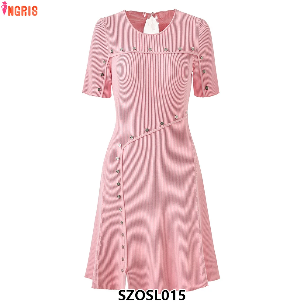 2025 Autumn and Winter High Quality Pink Women Fashion Collar Short Sleeve Button Casual Dress-SZOSL015
2025 Autumn and Winter High Quality Pink Women Fashion Collar Short Sleeve Button Casual Dress-SZOSL015