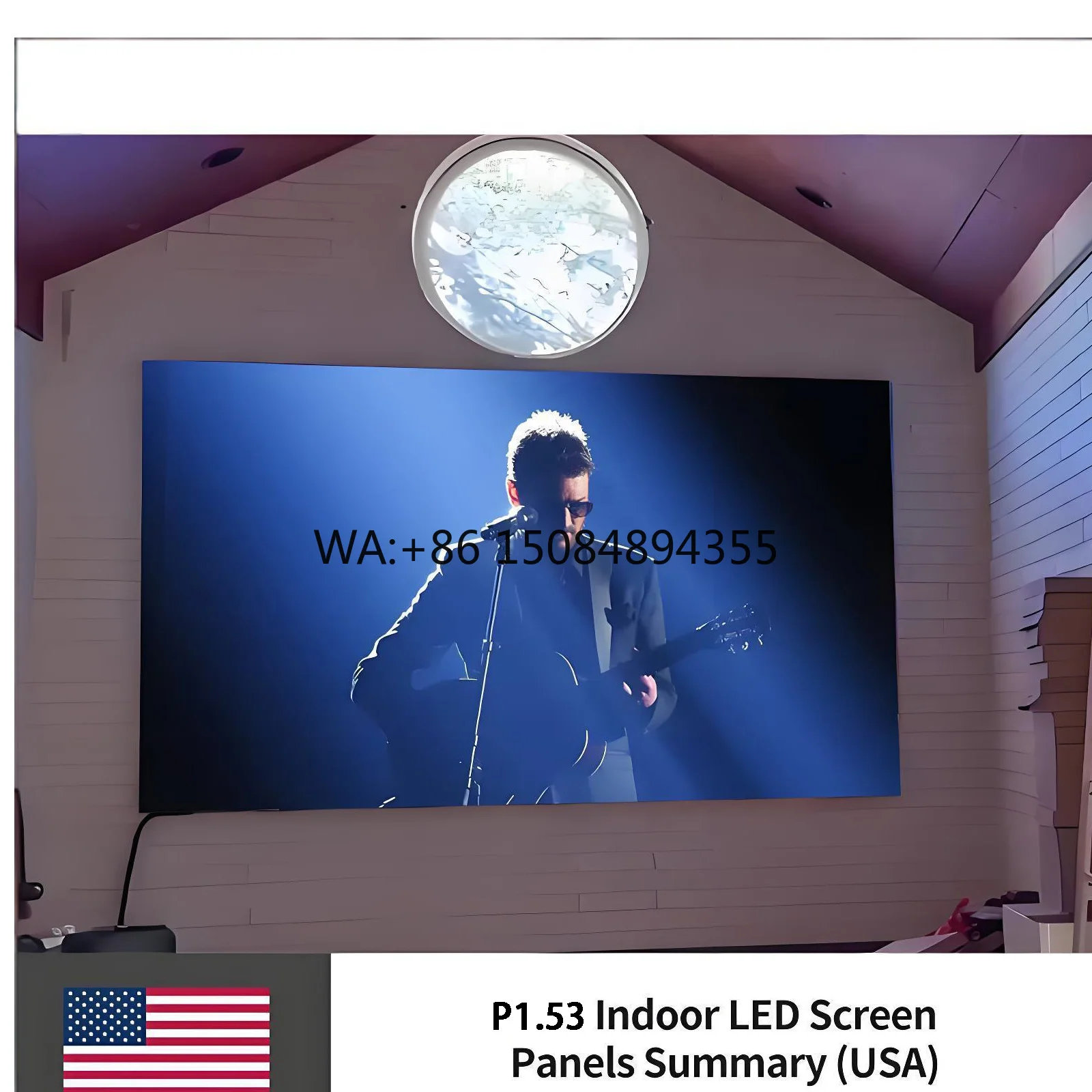 Светодиодный LED-экран P1.53 для торговых центров и конференц-залов, 550 кд/м² яркость, 5-летняя гарантия, высокая частота обновления
Светодиодный LED-экран P1.53 для торговых центров и конференц-залов, 550 кд/м² яркость, 5-летняя гарантия, высокая частота обновления