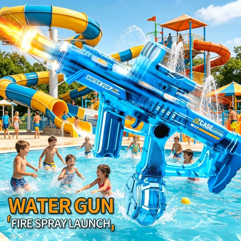 Powerful Electric Water Gun Full Continuous Shooting with Sensor Led Lights Outdoor Beach Water Battle Game for Children
Powerful Electric Water Gun Full Continuous Shooting with Sensor Led Lights Outdoor Beach Water Battle Game for Children
