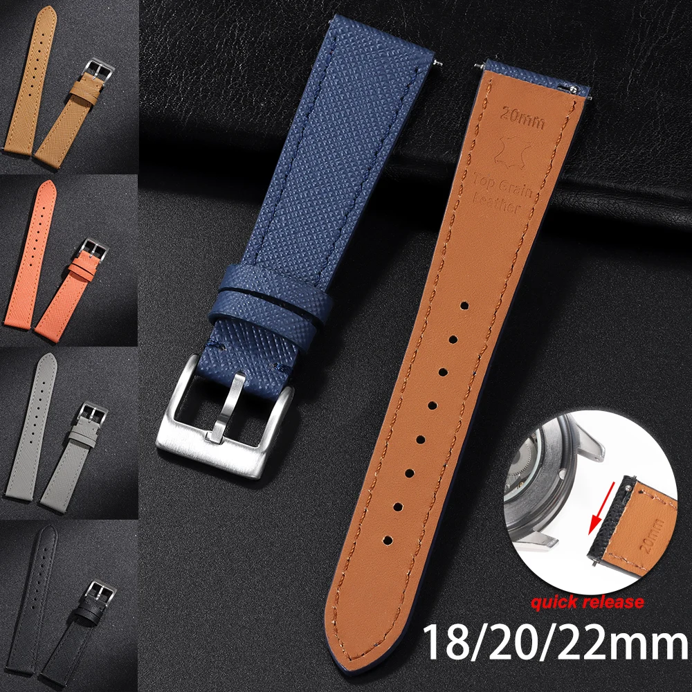 18/20/22mm Vintage Stitched Leather Watch Strap Quick Release Universal Premium Grade Saffiano Business Watchbands for Men Women
18/20/22mm Vintage Stitched Leather Watch Strap Quick Release Universal Premium Grade Saffiano Business Watchbands for Men Women