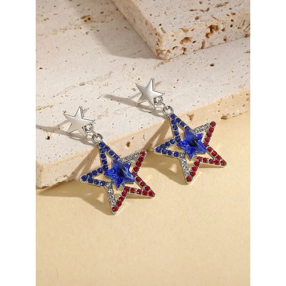 Independence Day StarShaped National Flag Earrings, Independence Day Earring Pendant
Independence Day StarShaped National Flag Earrings, Independence Day Earring Pendant