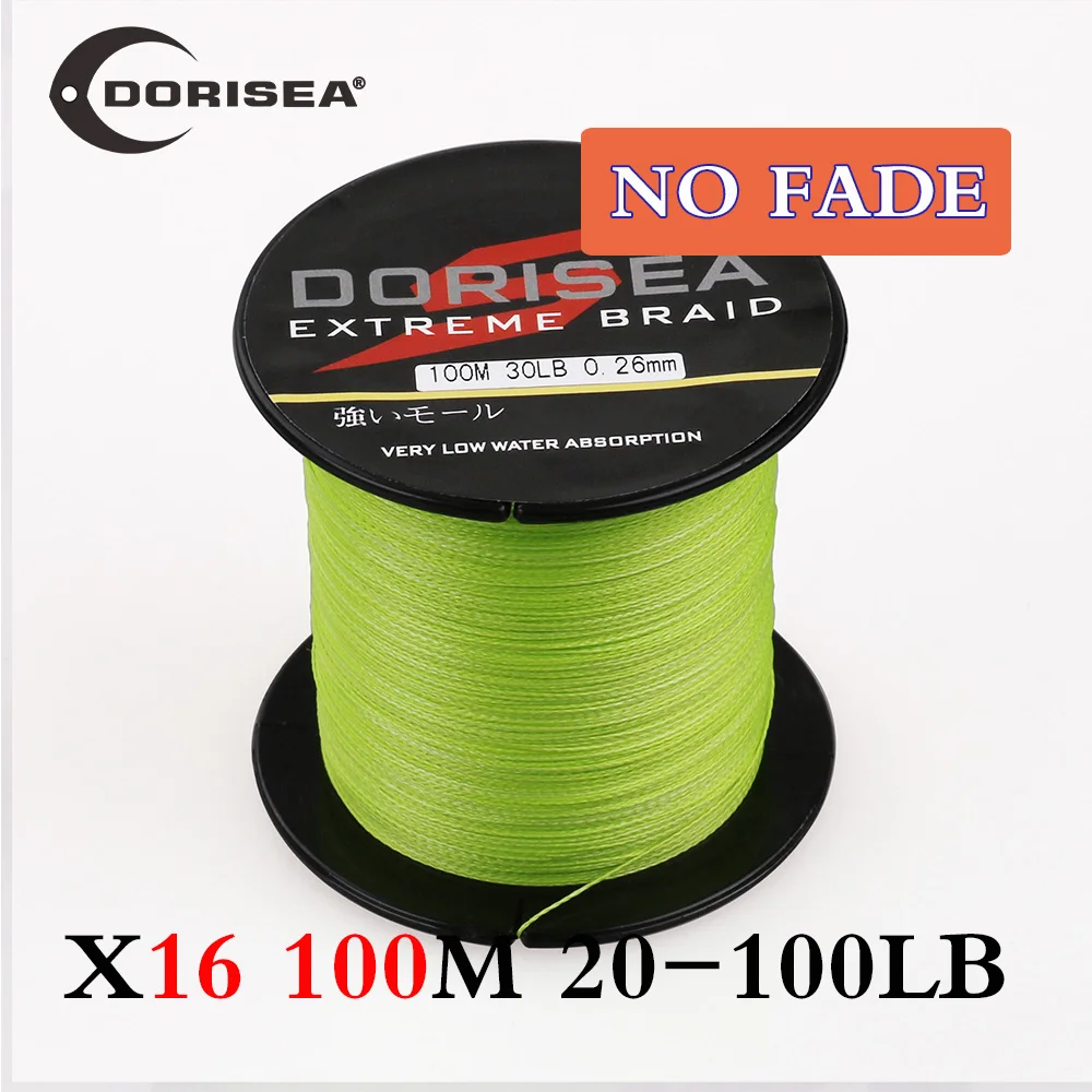DORISEA «не выцветает» X16 полая 100 м 20-100LB 100% ПЭ Экстремальная многонитевая плетеная рыболовная Леска
DORISEA «не выцветает» X16 полая 100 м 20-100LB 100% ПЭ Экстремальная многонитевая плетеная рыболовная Леска