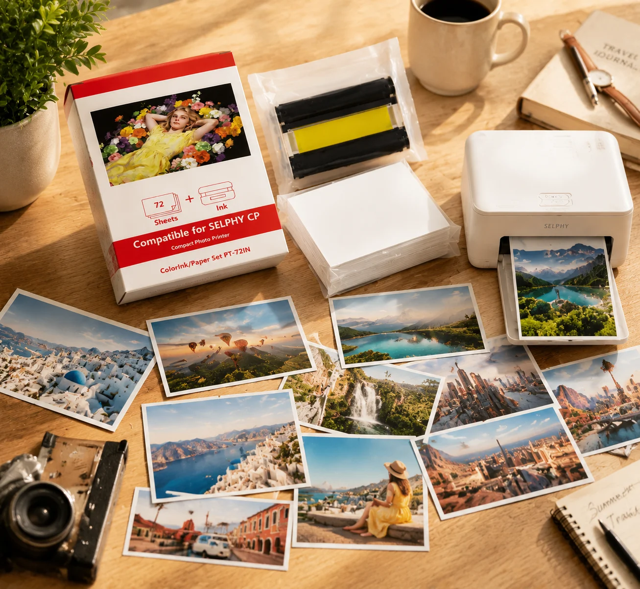 Canon SELPHY CP Instant Photo Printer Kit, Perfect for Travel, Birthday, Wedding Parties, DIY Scrapbooks, Family Albums, Baby
Canon SELPHY CP Instant Photo Printer Kit, Perfect for Travel, Birthday, Wedding Parties, DIY Scrapbooks, Family Albums, Baby