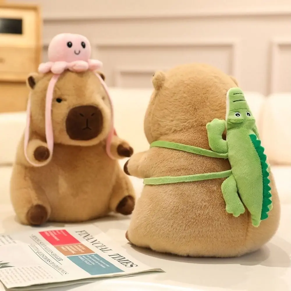 Flower Hat Capybara Plush Toy Doll Animal Backpack Animal Simulation Capybara Toy Soft Stuffed Stuffed Capybara Doll
Flower Hat Capybara Plush Toy Doll Animal Backpack Animal Simulation Capybara Toy Soft Stuffed Stuffed Capybara Doll