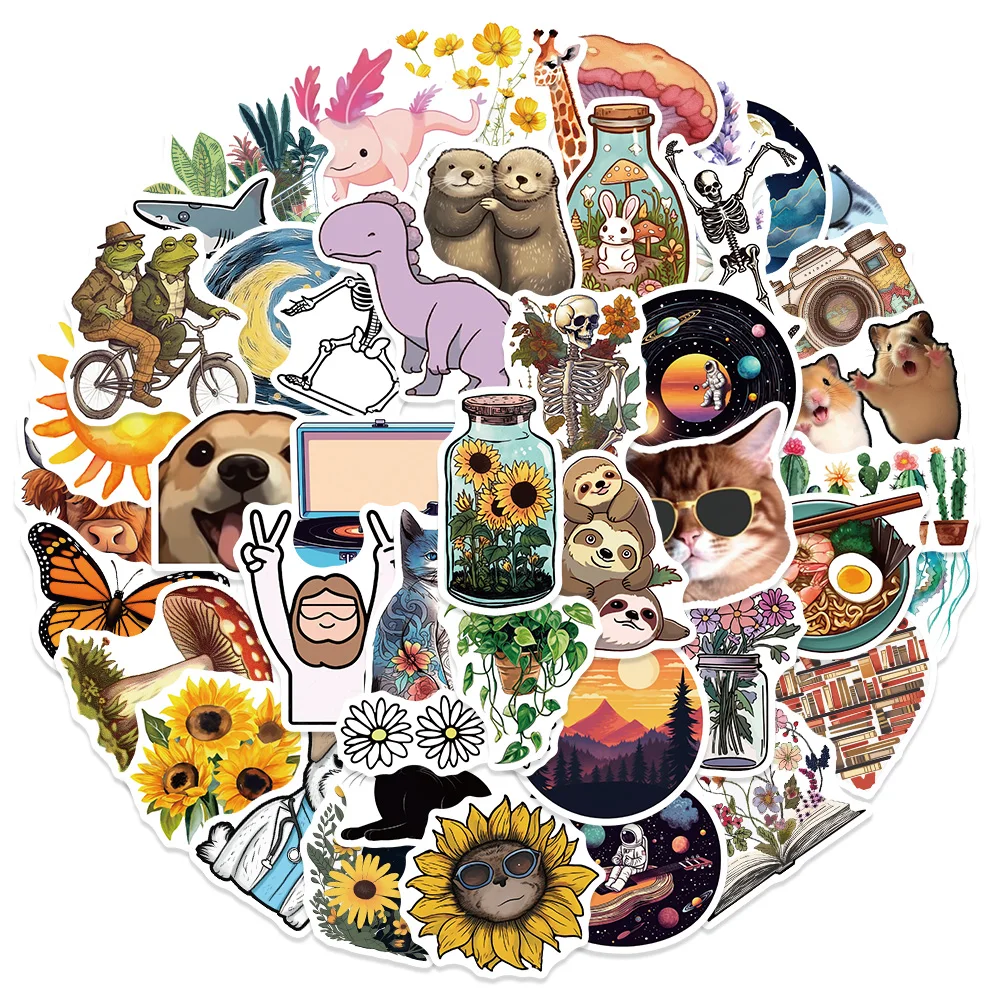 50Pcs Cartoon Water Bottle Stickers for Kids Cute Waterproof Pvc Laptop Skateboard Aesthetic Car Decals for Adults Teens Gift
50Pcs Cartoon Water Bottle Stickers for Kids Cute Waterproof Pvc Laptop Skateboard Aesthetic Car Decals for Adults Teens Gift