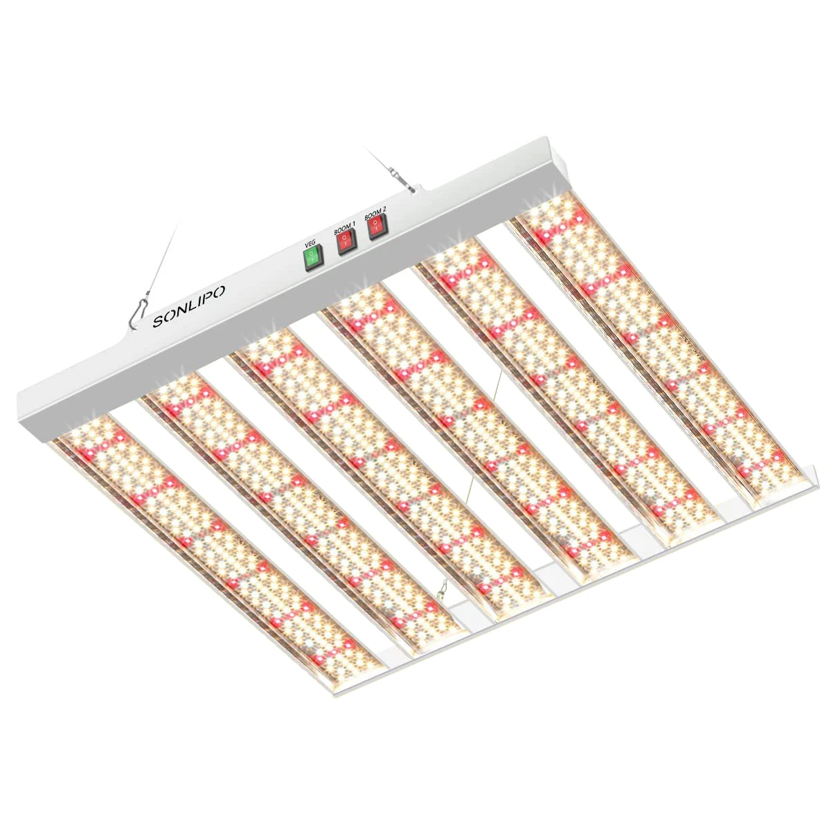 SPF2000-200W Full Spectrum Grow Light Indoor Plants 6 Bars 200W Greenhouse Plant Light LM301B White IP65 Double Switch
SPF2000-200W Full Spectrum Grow Light Indoor Plants 6 Bars 200W Greenhouse Plant Light LM301B White IP65 Double Switch